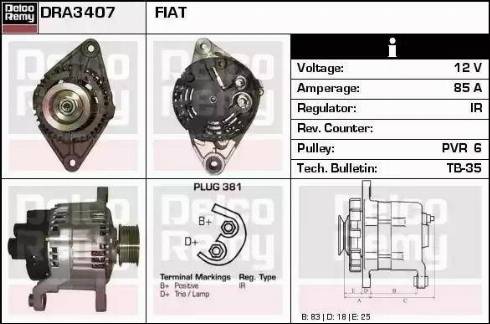 Remy DRA3407 - Alternator www.molydon.hr