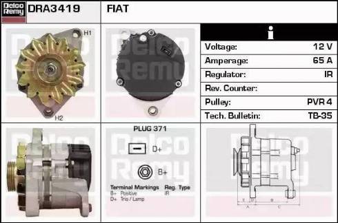 Remy DRA3419 - Alternator www.molydon.hr