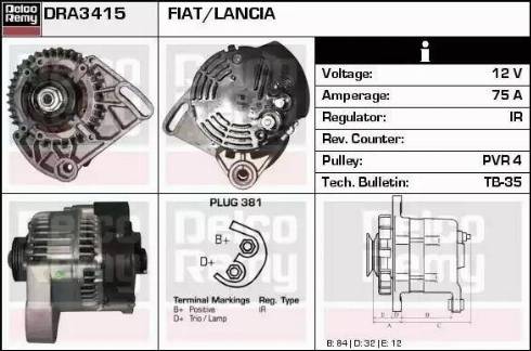 Remy DRA3415 - Alternator www.molydon.hr