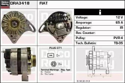 Remy DRA3418 - Alternator www.molydon.hr