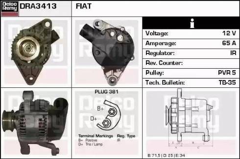 Remy DRA3413 - Alternator www.molydon.hr