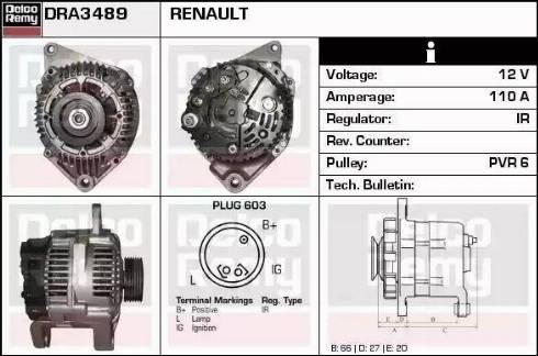 Remy DRA3489 - Alternator www.molydon.hr