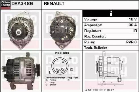 Remy DRA3486 - Alternator www.molydon.hr