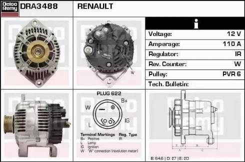 Remy DRA3488 - Alternator www.molydon.hr