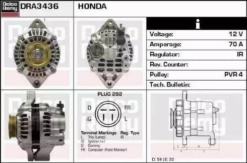 Remy DRA3436 - Alternator www.molydon.hr