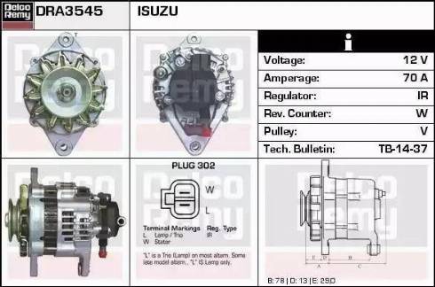 Remy DRA3545 - Alternator www.molydon.hr