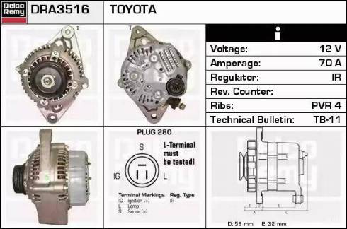 Remy DRA3516 - Alternator www.molydon.hr