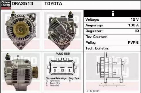 Remy DRA3513 - Alternator www.molydon.hr