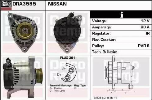 Remy DRA3585 - Alternator www.molydon.hr