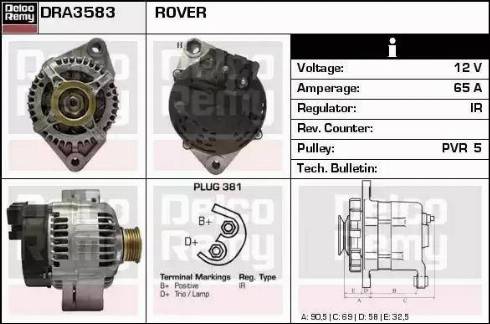 Remy DRA3583 - Alternator www.molydon.hr