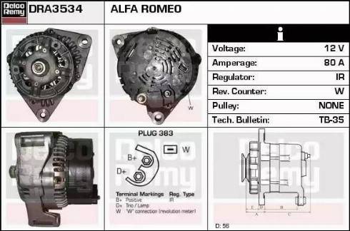 Remy DRA3534 - Alternator www.molydon.hr