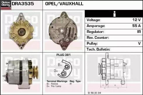 Remy DRA3535 - Alternator www.molydon.hr