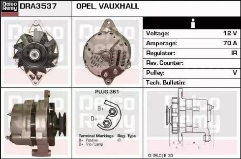 Remy DRA3537 - Alternator www.molydon.hr