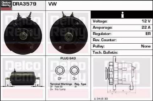 Remy DRA3579 - Alternator www.molydon.hr