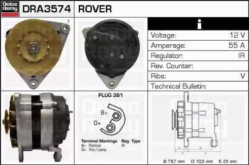 Remy DRA3574 - Alternator www.molydon.hr