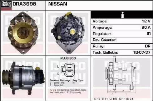 Remy DRA3698N - Alternator www.molydon.hr