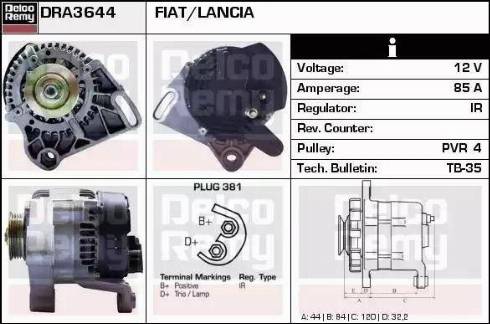 Remy DRA3644 - Alternator www.molydon.hr