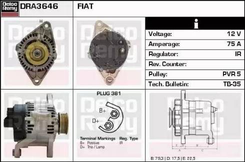 Remy DRA3646 - Alternator www.molydon.hr