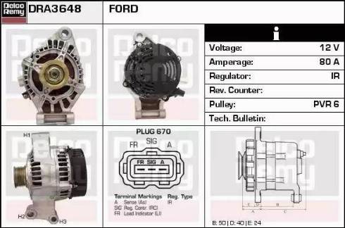 Remy DRA3648 - Alternator www.molydon.hr