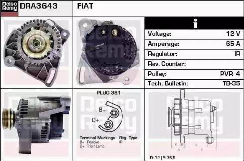 Remy DRA3643 - Alternator www.molydon.hr