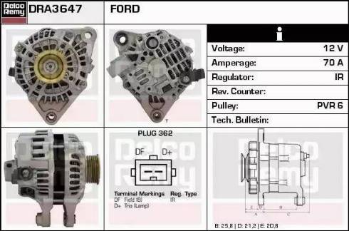 Remy DRA3647 - Alternator www.molydon.hr