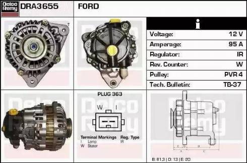 Remy DRA3655 - Alternator www.molydon.hr