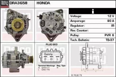 Remy DRA3658 - Alternator www.molydon.hr