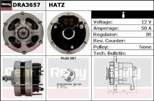 Remy DRA3657 - Alternator www.molydon.hr