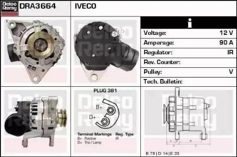 Remy DRA3664 - Alternator www.molydon.hr