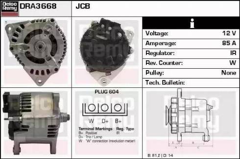 Remy DRA3668 - Alternator www.molydon.hr