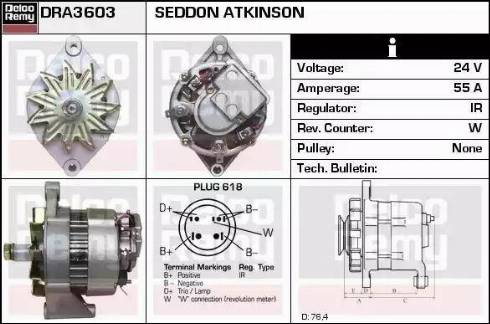 Remy DRA3603 - Alternator www.molydon.hr