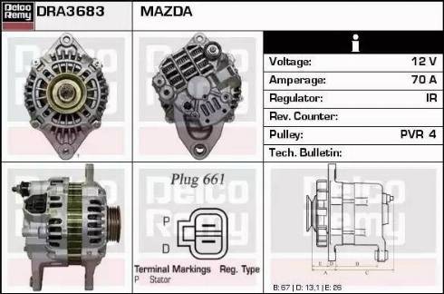 Remy DRA3683 - Alternator www.molydon.hr