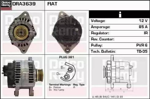 Remy DRA3639 - Alternator www.molydon.hr