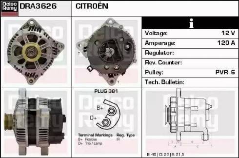 Remy DRA3626 - Alternator www.molydon.hr