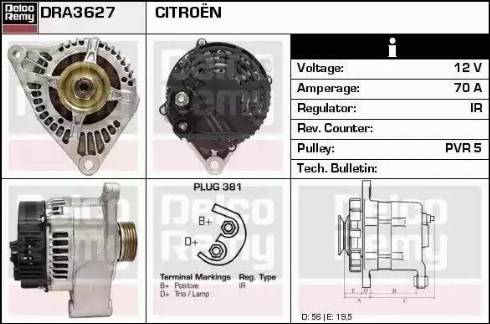 Remy DRA3627 - Alternator www.molydon.hr