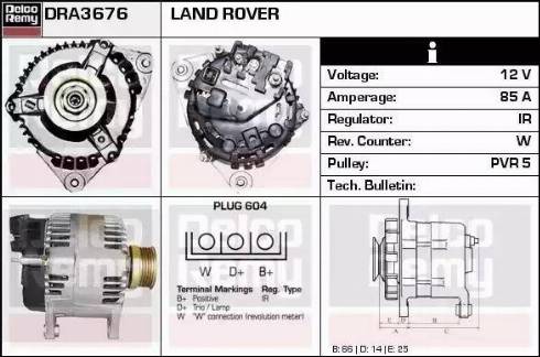 Remy DRA3676 - Alternator www.molydon.hr