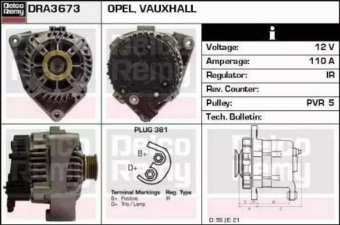 Remy DRA3673 - Alternator www.molydon.hr