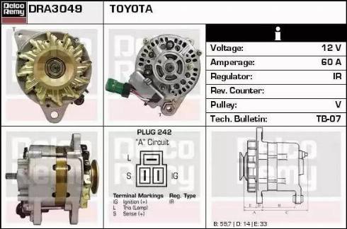 Remy DRA3049 - Alternator www.molydon.hr