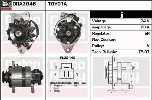 Remy DRA3048 - Alternator www.molydon.hr