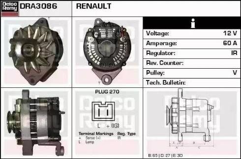 Remy DRA3086 - Alternator www.molydon.hr