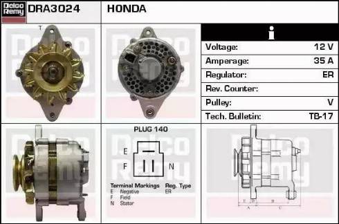 Remy DRA3024 - Alternator www.molydon.hr