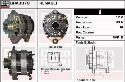 Remy DRA3079 - Alternator www.molydon.hr