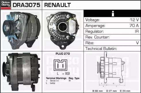 Remy DRA3075 - Alternator www.molydon.hr