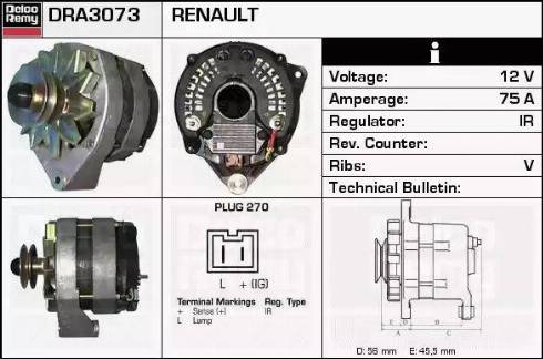 Remy DRA3073 - Alternator www.molydon.hr