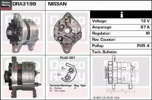 Remy DRA3199 - Alternator www.molydon.hr