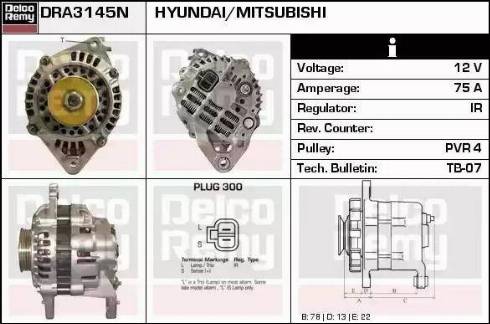 Remy DRA3145N - Alternator www.molydon.hr