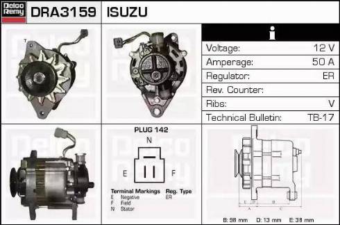 Remy DRA3159 - Alternator www.molydon.hr