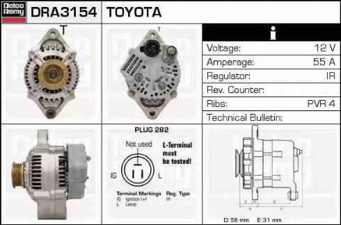 Remy DRA3154 - Alternator www.molydon.hr