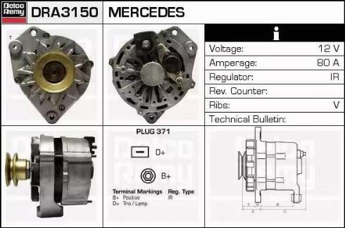 Remy DRA3150 - Alternator www.molydon.hr