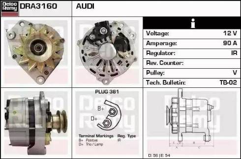 Remy DRA3160 - Alternator www.molydon.hr